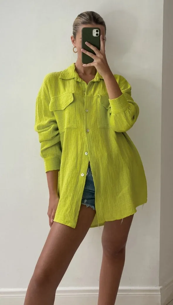 ANTONETA SHIRT - LIME
