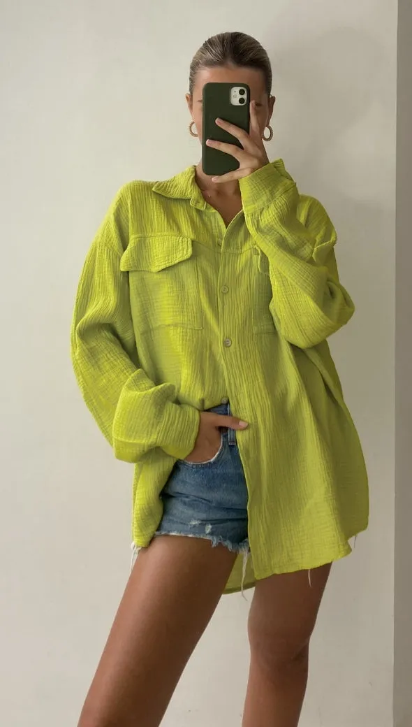 ANTONETA SHIRT - LIME