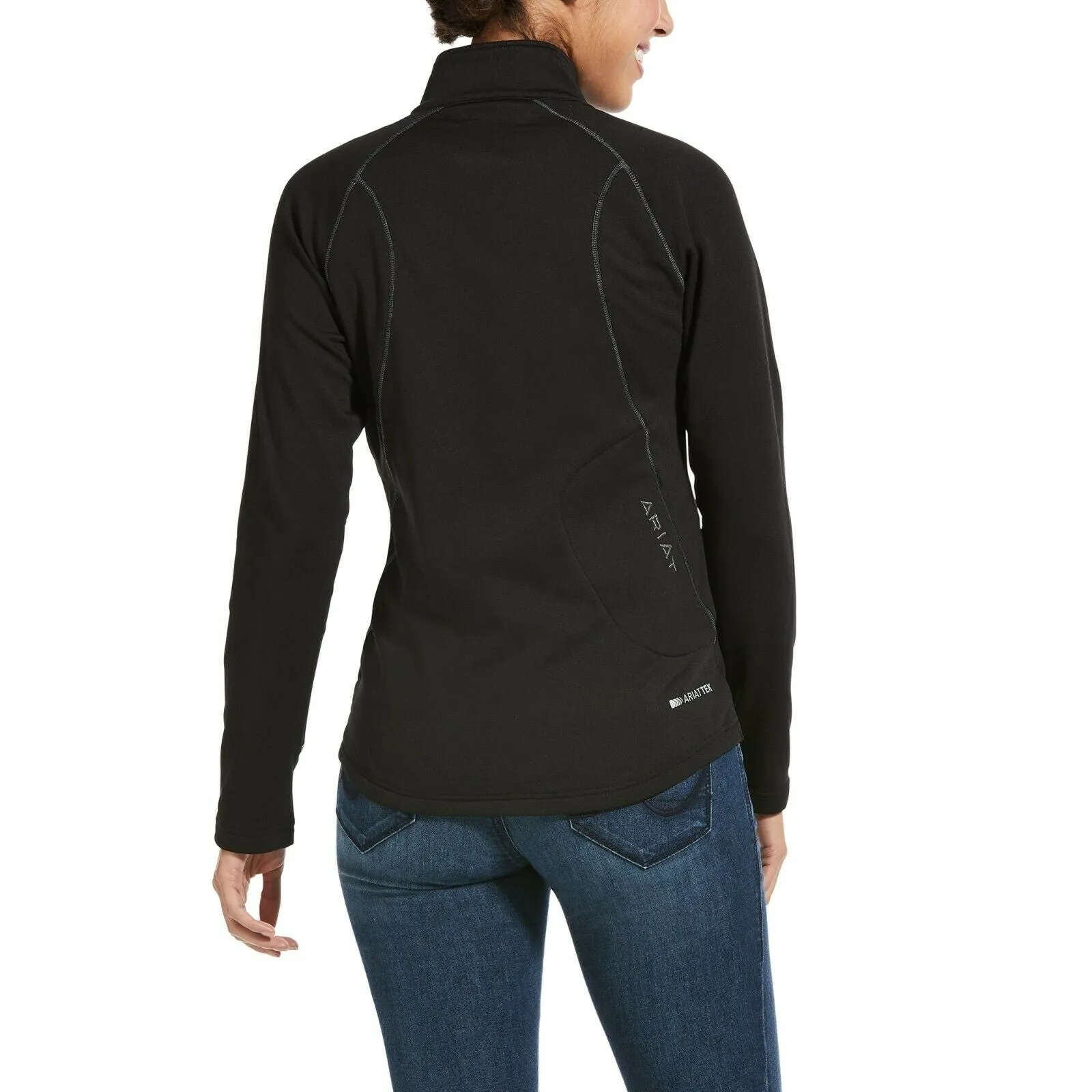 Ariat® Ladies Conquest 2.0 Black 1/2 Zip Sweatshirt 10032657