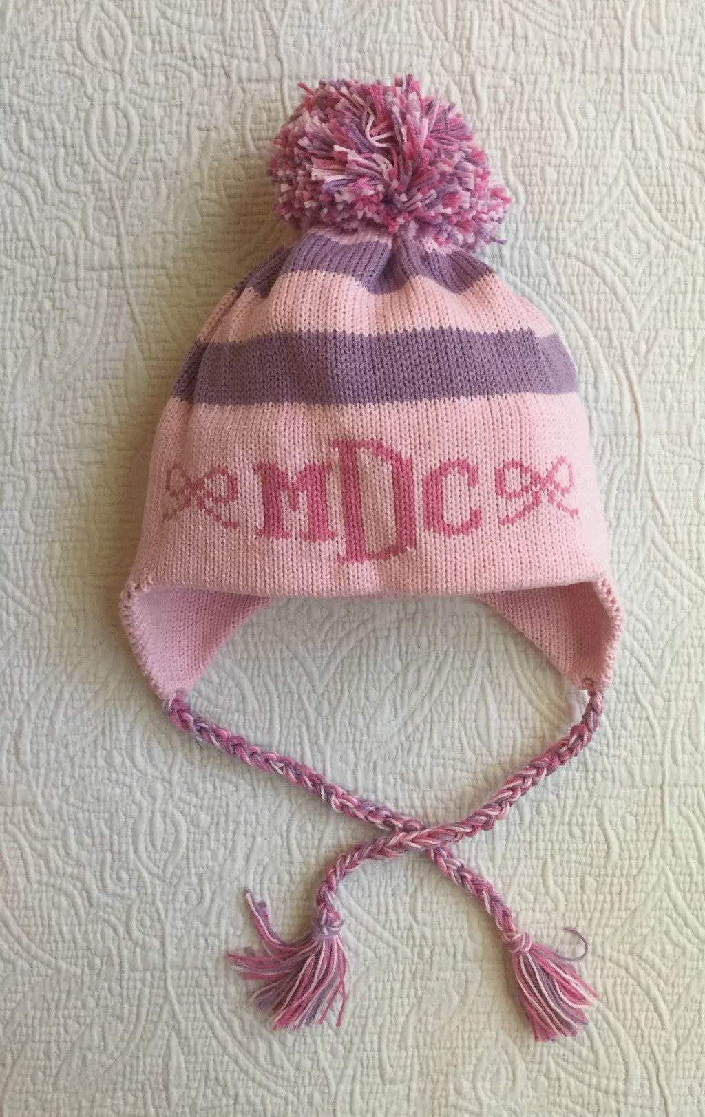 Big Bow Toboggan - Two Color Stripe