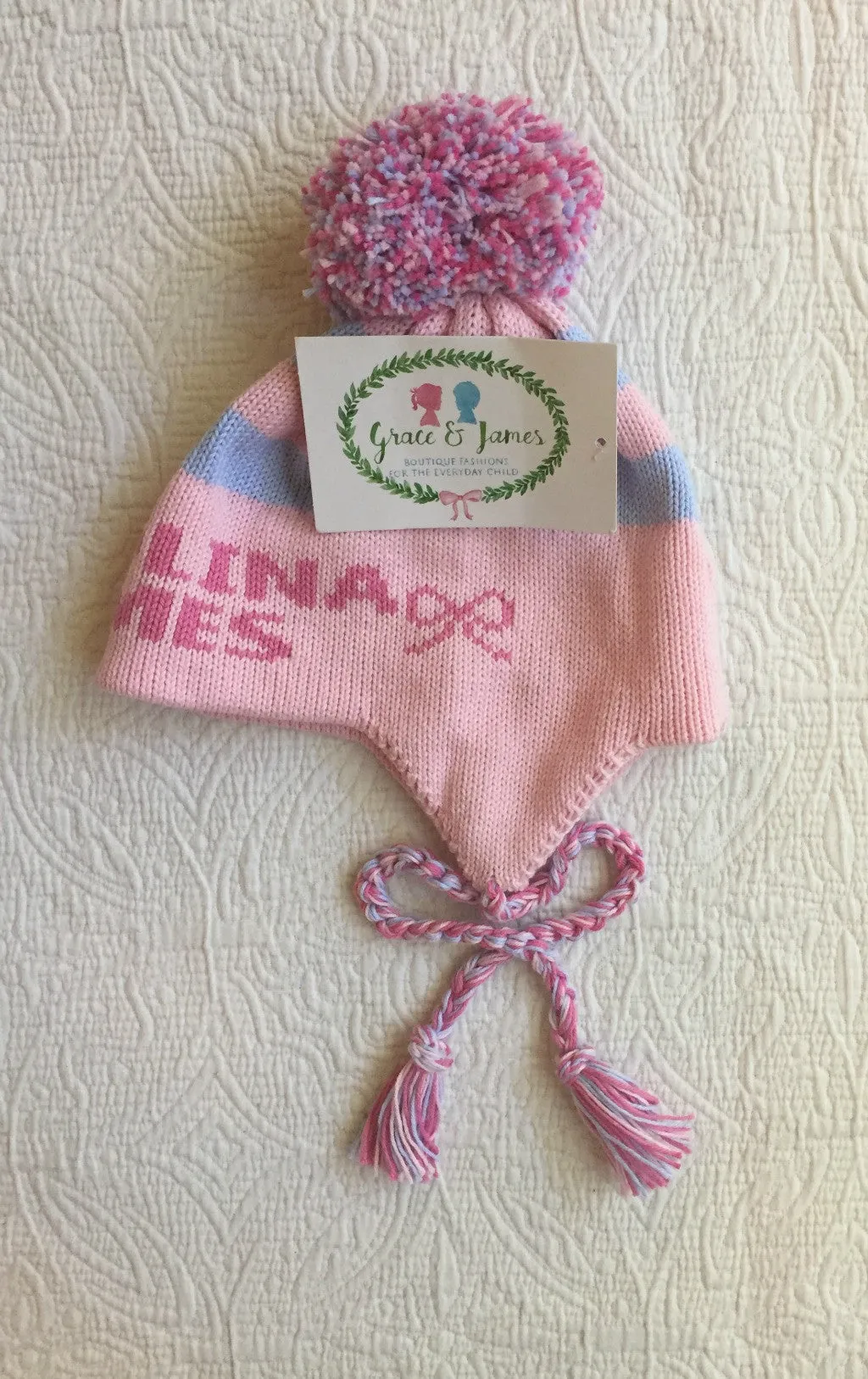 Big Bow Toboggan - Two Color Stripe