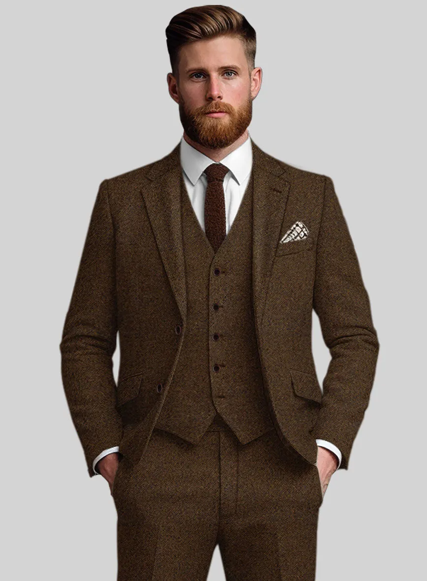 Bramble Brown Heavy Tweed Jacket