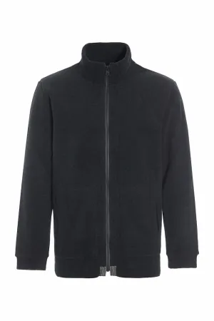 CARDIGAN ZIPPER - 1040C - SOFT BLACK