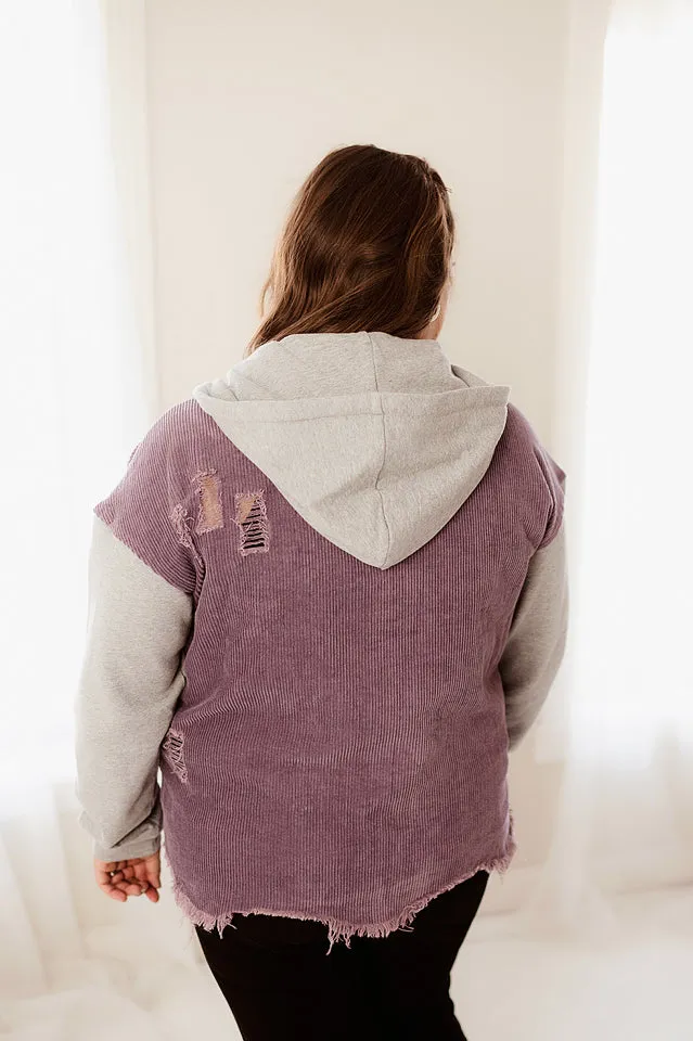 Corded Mixed Jacket