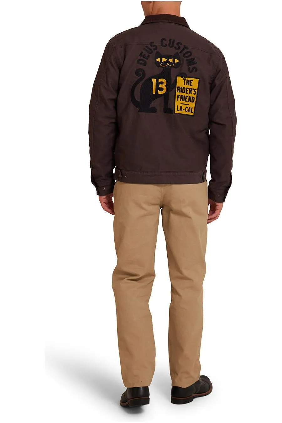 Deus Super Stitious Jacket In Choc Brown