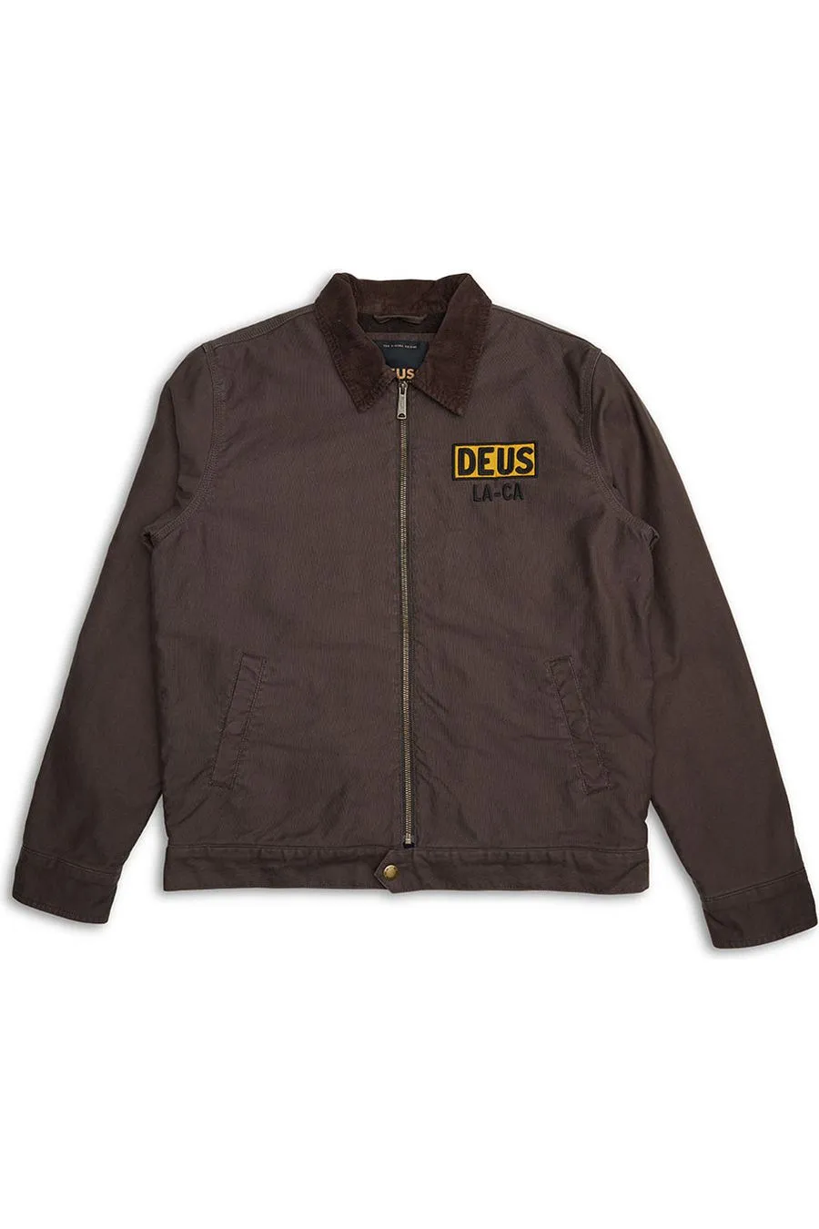 Deus Super Stitious Jacket In Choc Brown