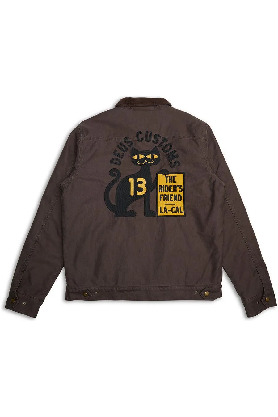 Deus Super Stitious Jacket In Choc Brown