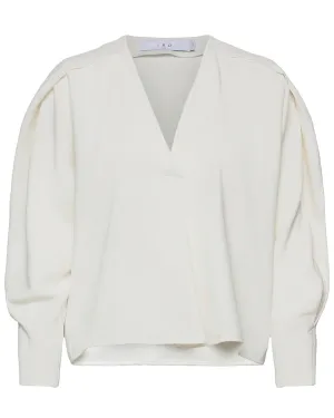 Ecru Long Sleeve Janic Blouse