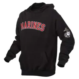 Embroidered Military Hoodie