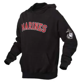 Embroidered Military Hoodie