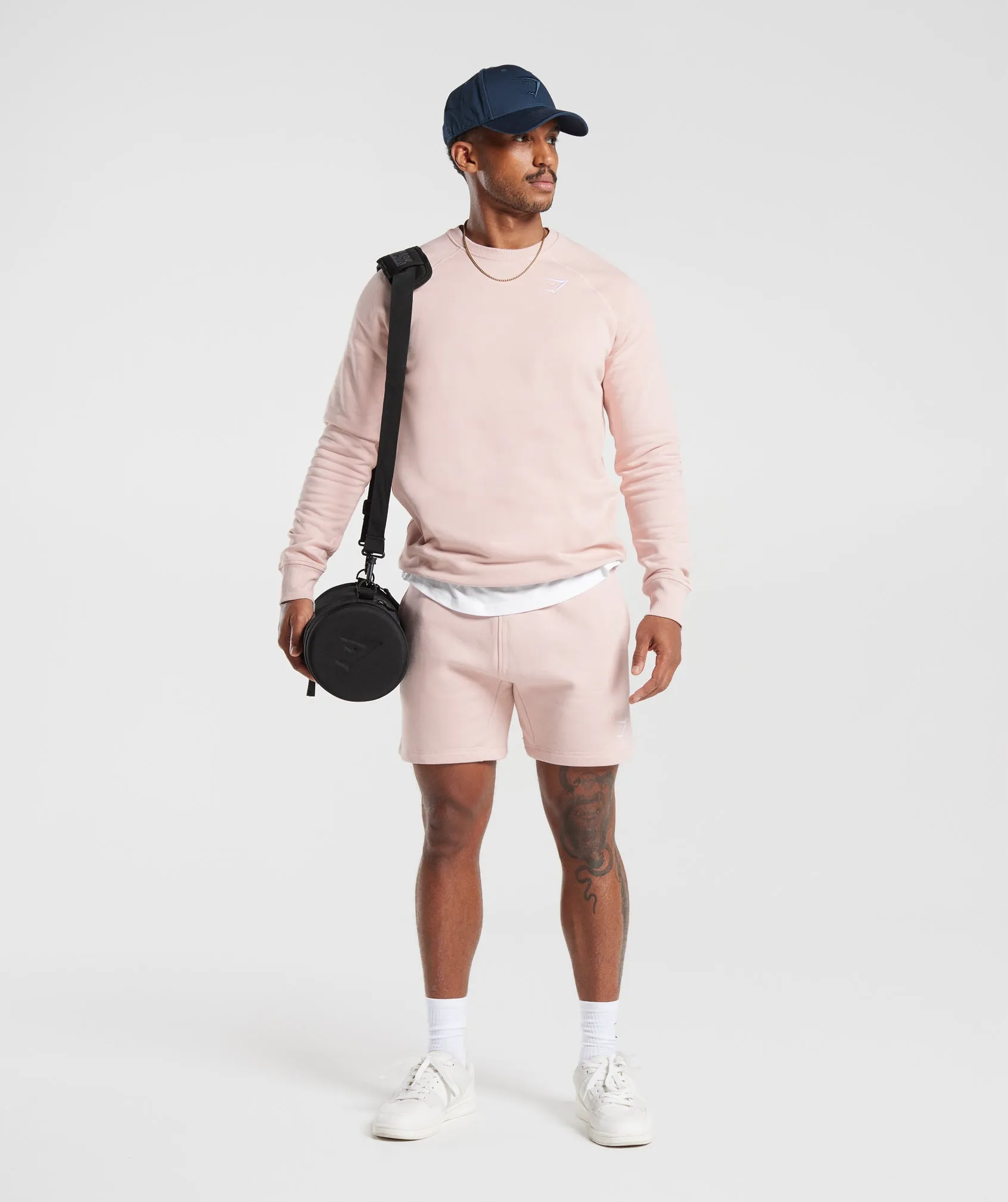 Gymshark Crest Sweatshirt - Misty Pink