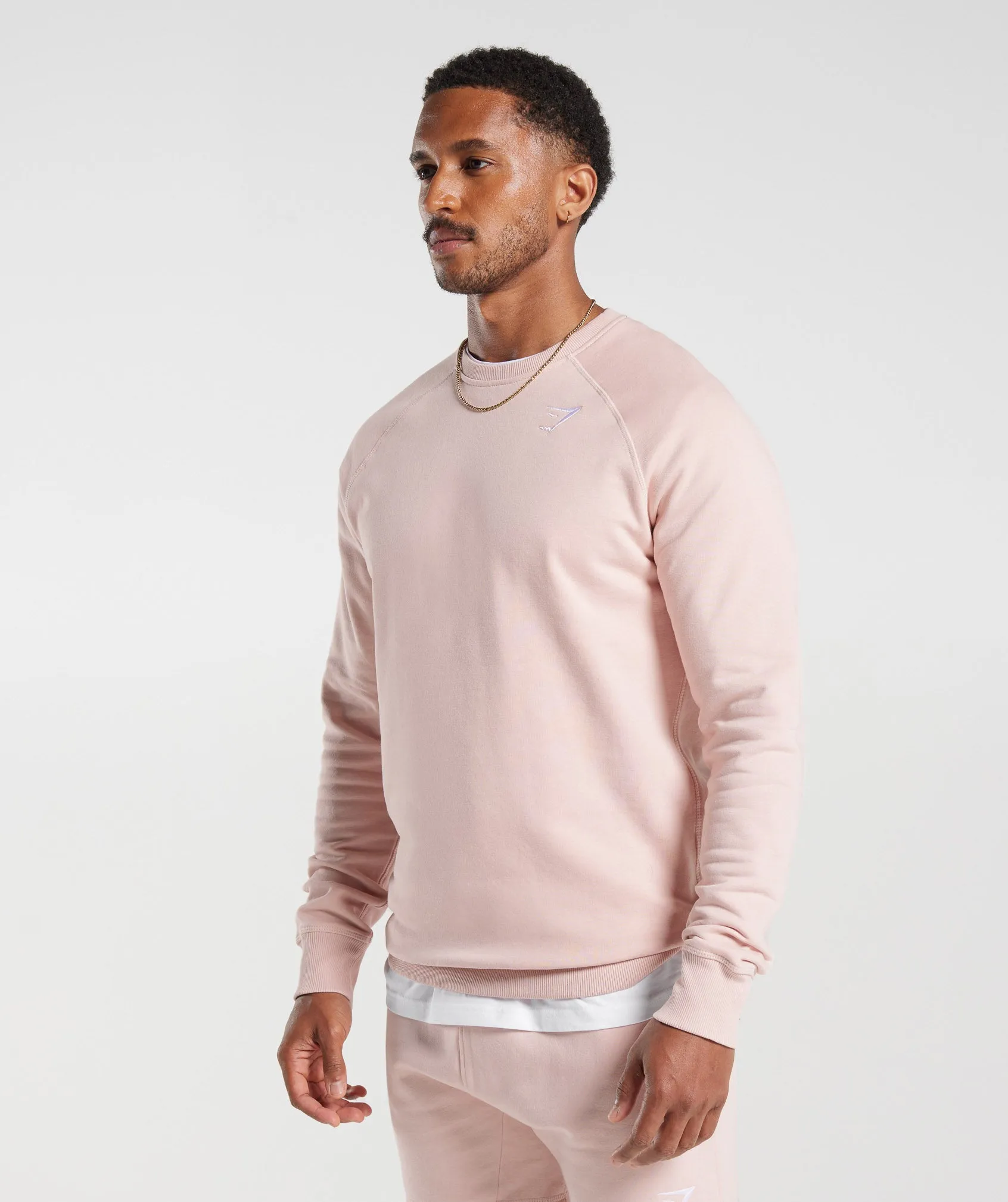 Gymshark Crest Sweatshirt - Misty Pink