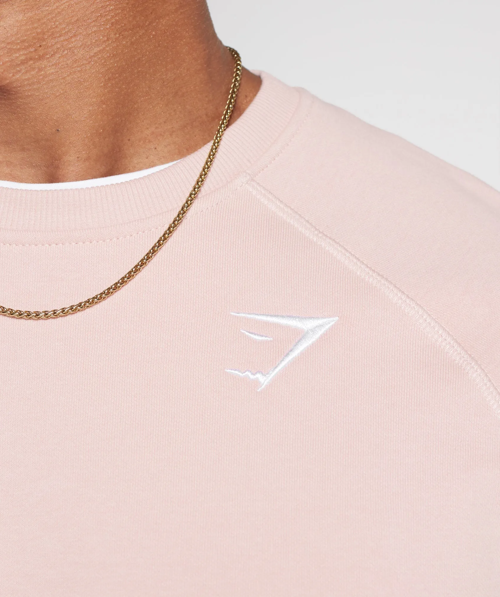Gymshark Crest Sweatshirt - Misty Pink