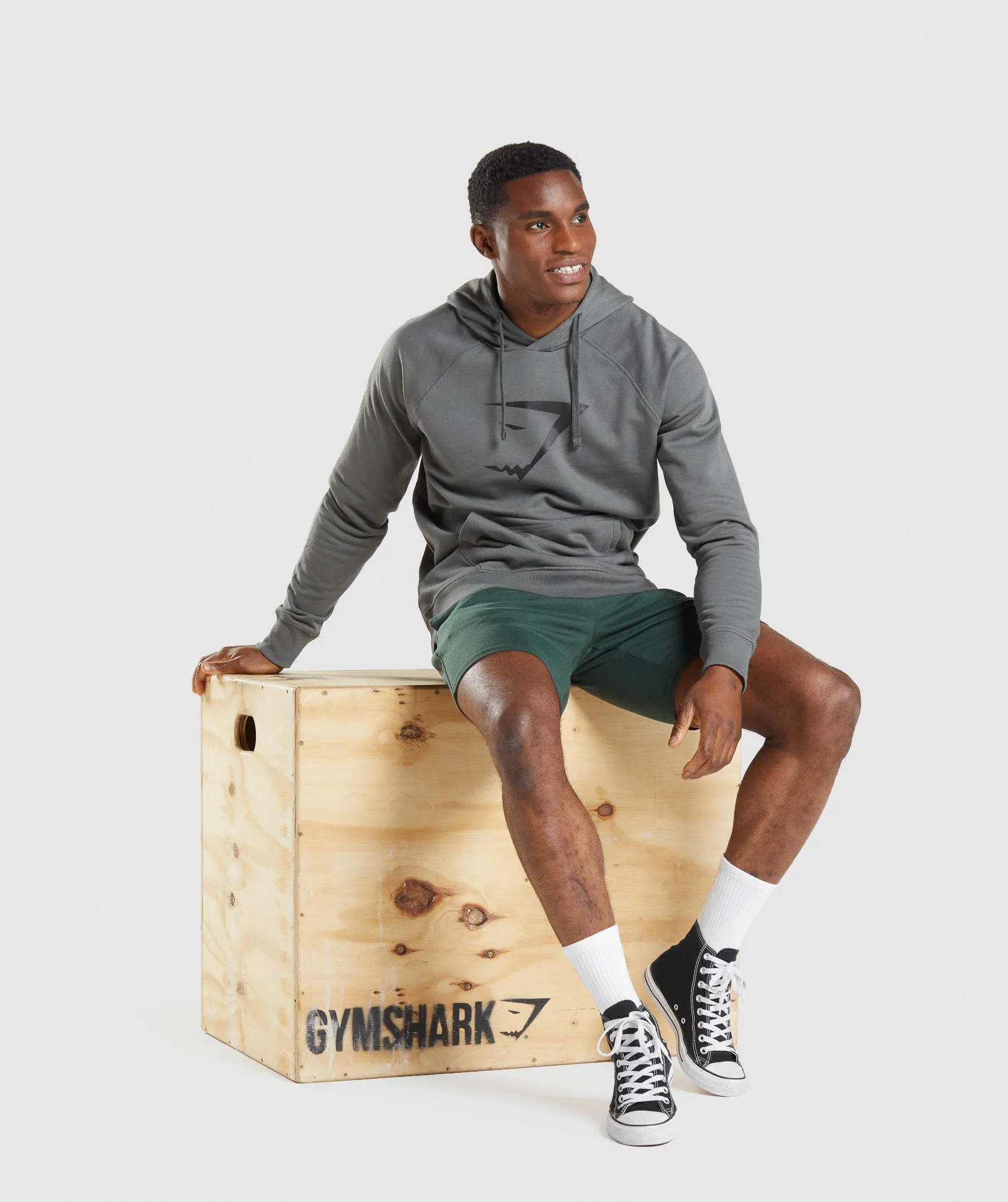 Gymshark Sharkhead Infill Hoodie - Charcoal