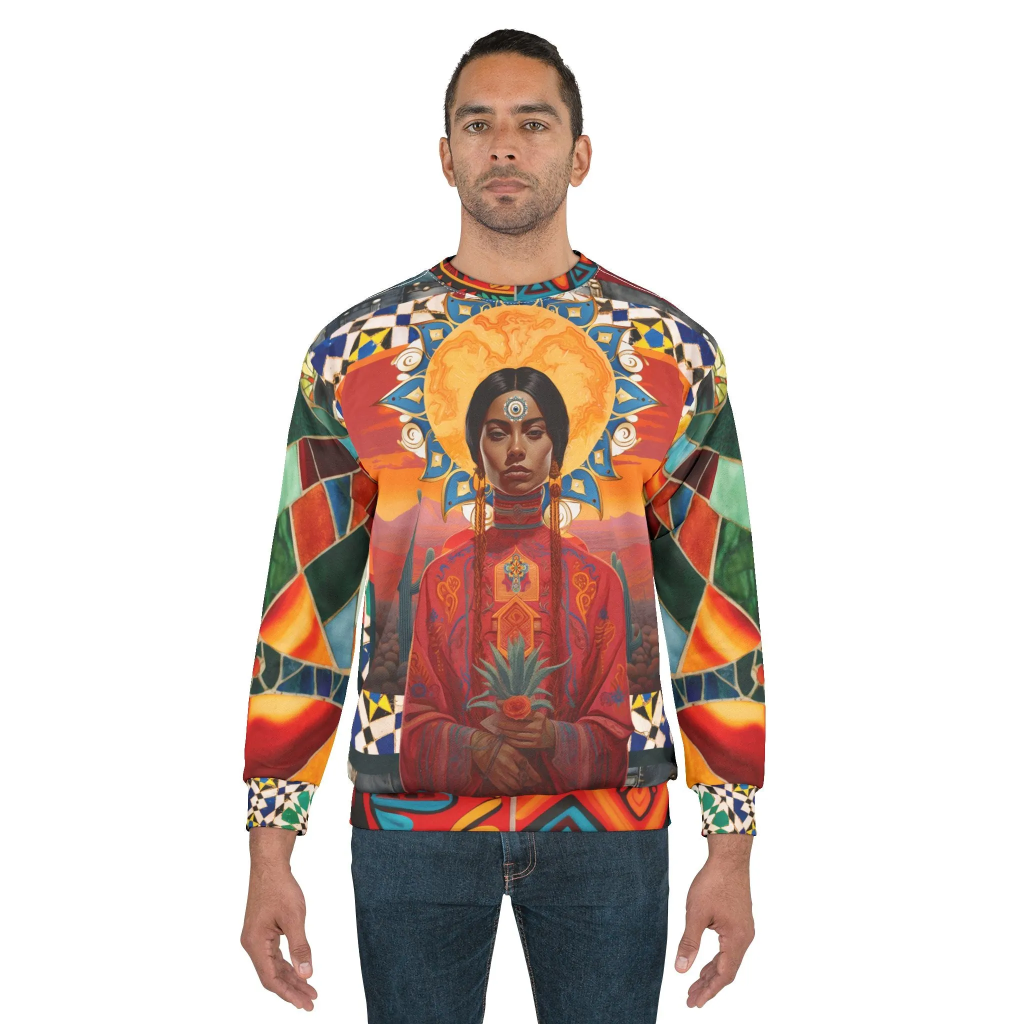 I Call Judgement Mexican Art Unisex Sweatshirt (Gold Label)