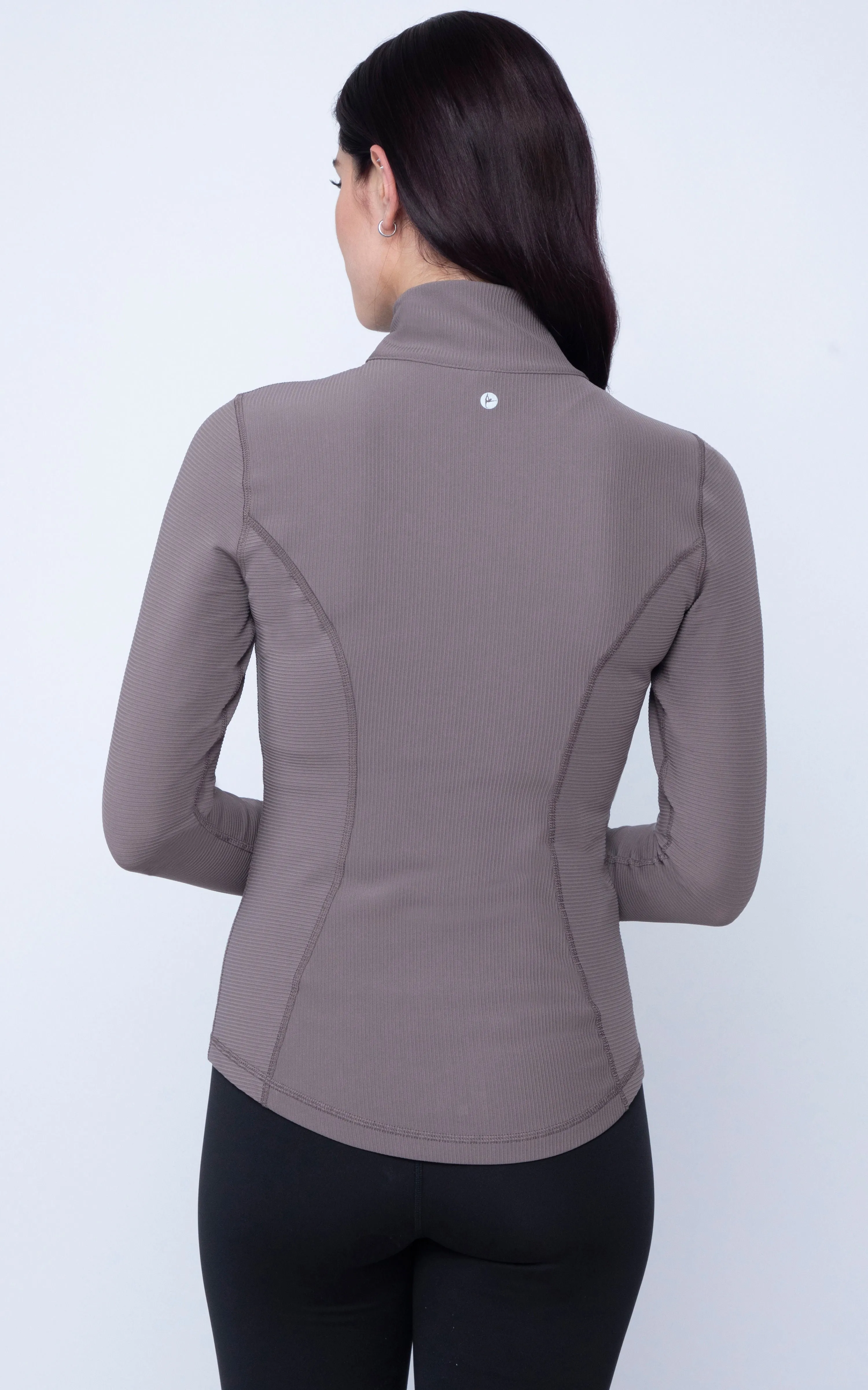 Interlink Ribbed Princess Seam Performance Jacket