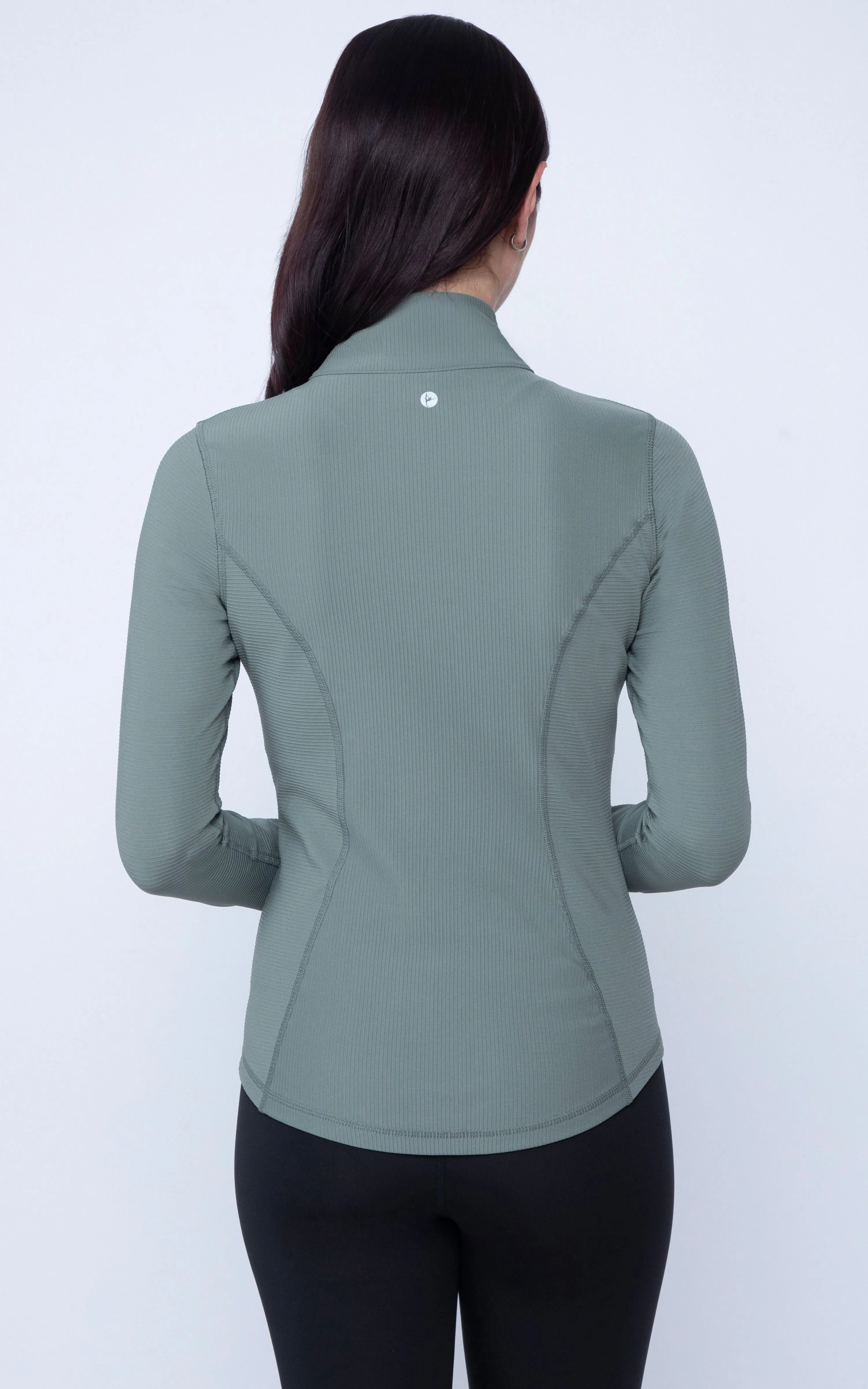Interlink Ribbed Princess Seam Performance Jacket