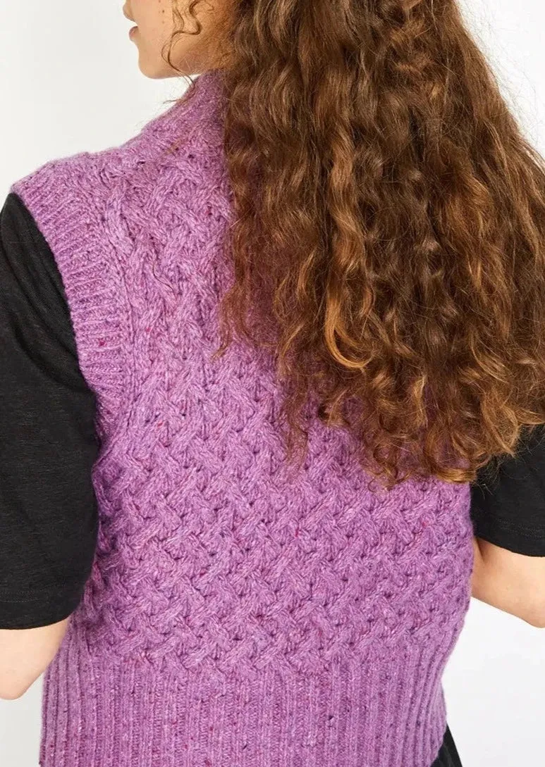 IrelandsEye Trellis Cropped Vest | Orchid