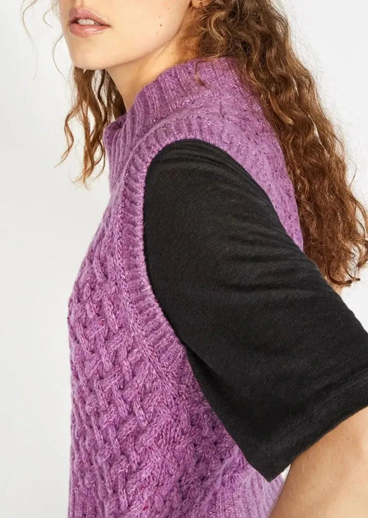 IrelandsEye Trellis Cropped Vest | Orchid