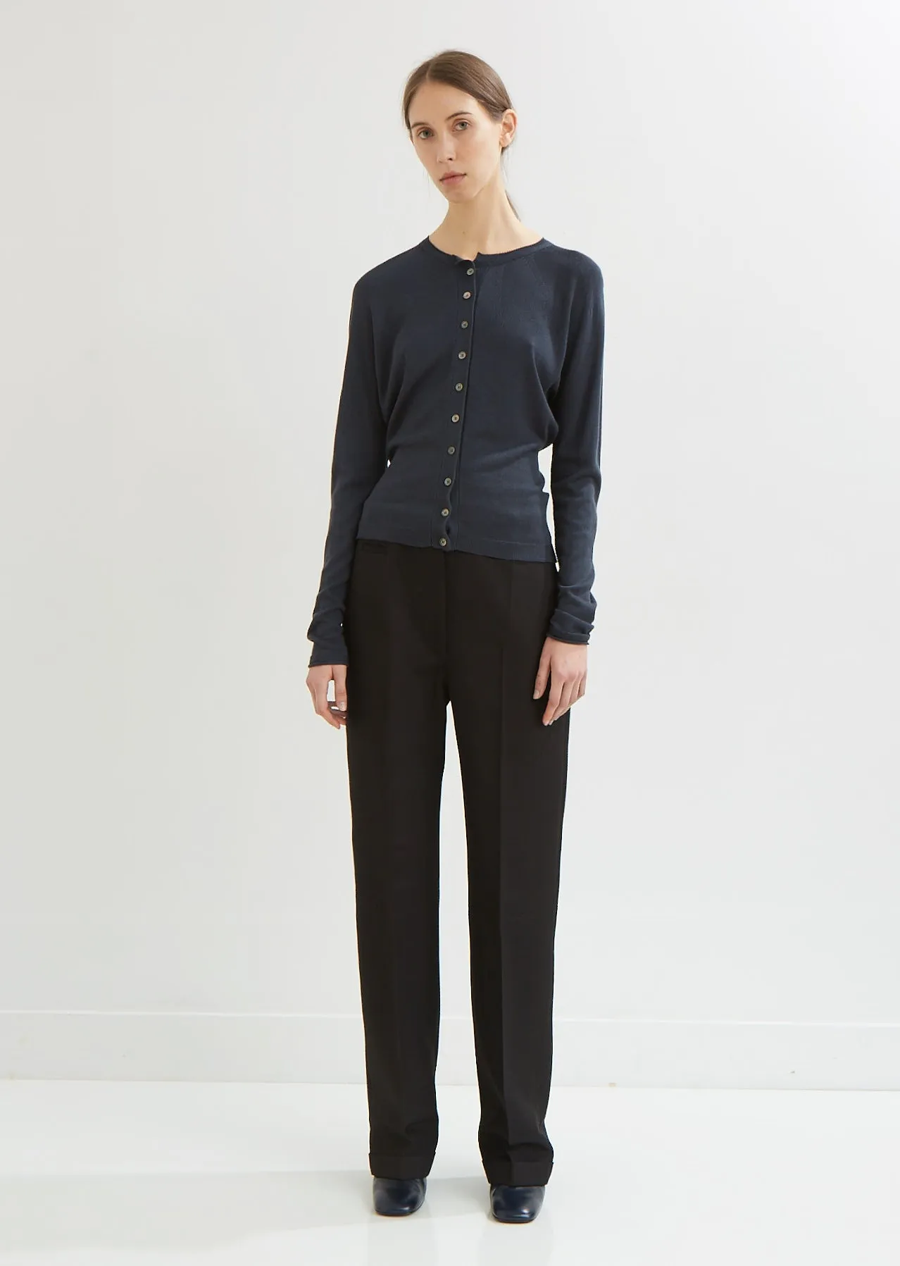 Light Button Front Cardigan