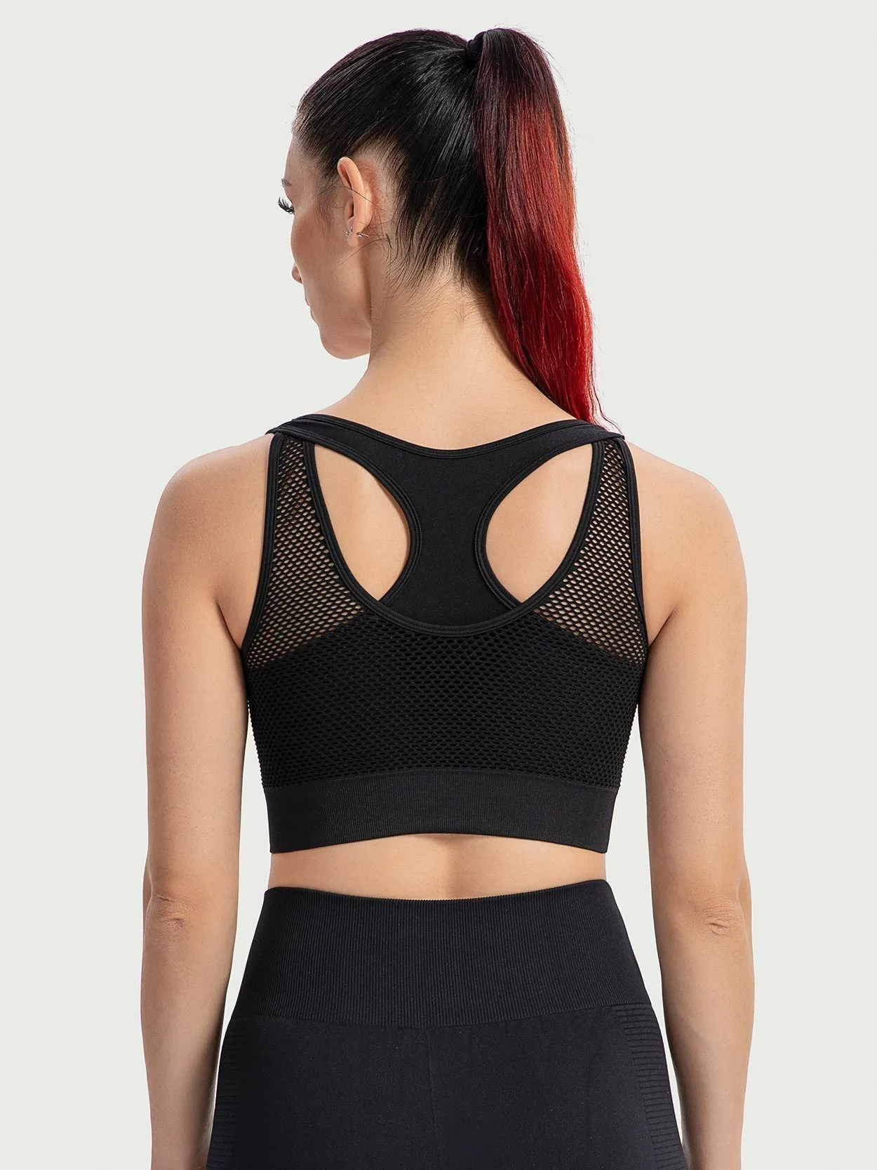 Longline WirefreeWorkout Tank Tops Black