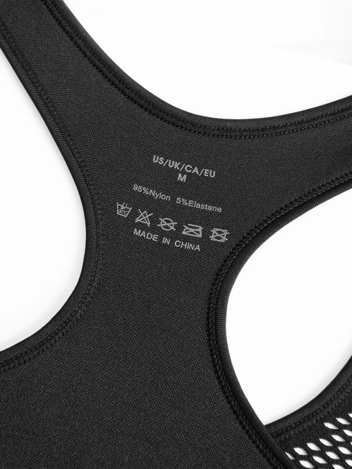 Longline WirefreeWorkout Tank Tops Black