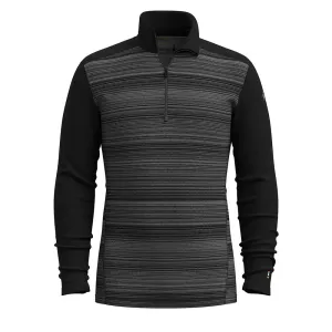 Men's Classic Thermal Merino Base Layer 1/4 Zip - Black Color Shift