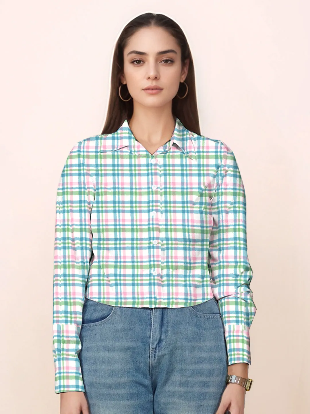 Multi-Colored Checks Relaxed Fit Full Sleeve Shirt