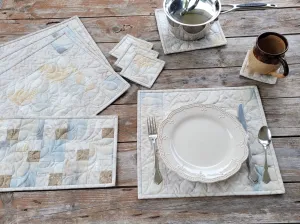Neutral Placemat Dining Table Gift Set, Breakfast & Lunch Mats