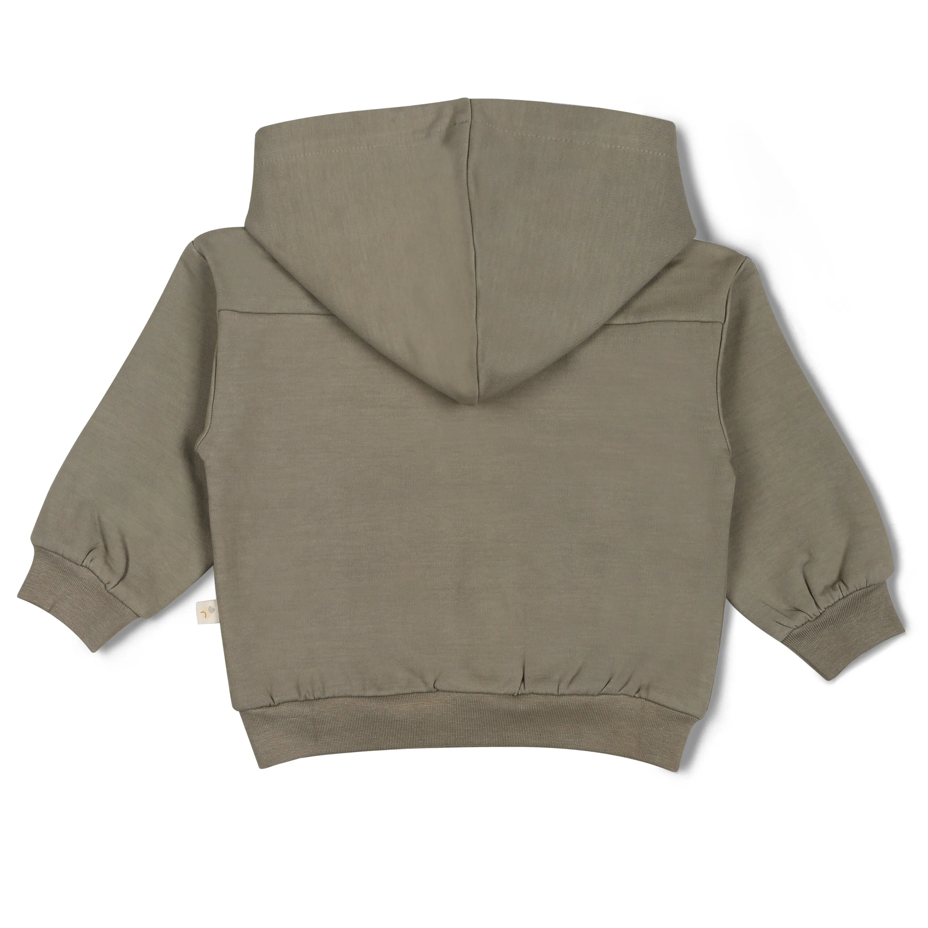 Organic Fleece Henley Hoodie | Olive
