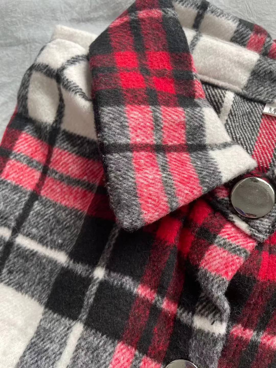 Purpdrank - Oversized Women's Plaid Shirt Jackets Plush Long Sleeve Ladies Tops Outwear Autumn Winter Loose Women Coats Dropshipping