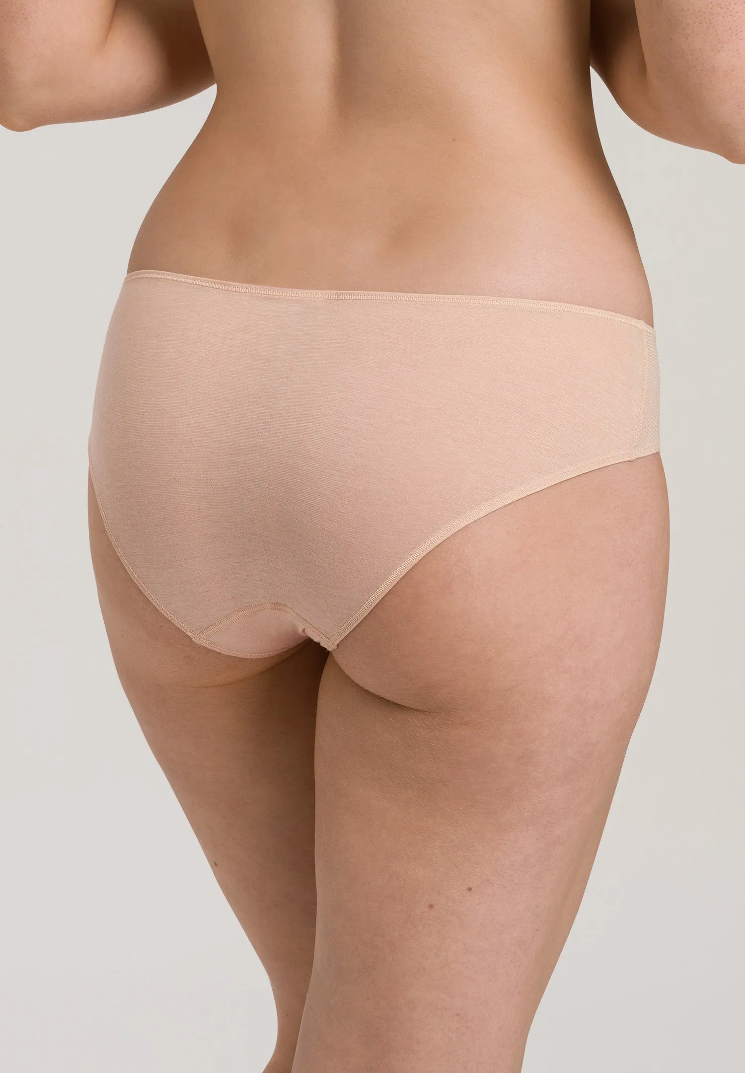 Ultralight Cotton Hi-Cut Brief | Beige 71819-274