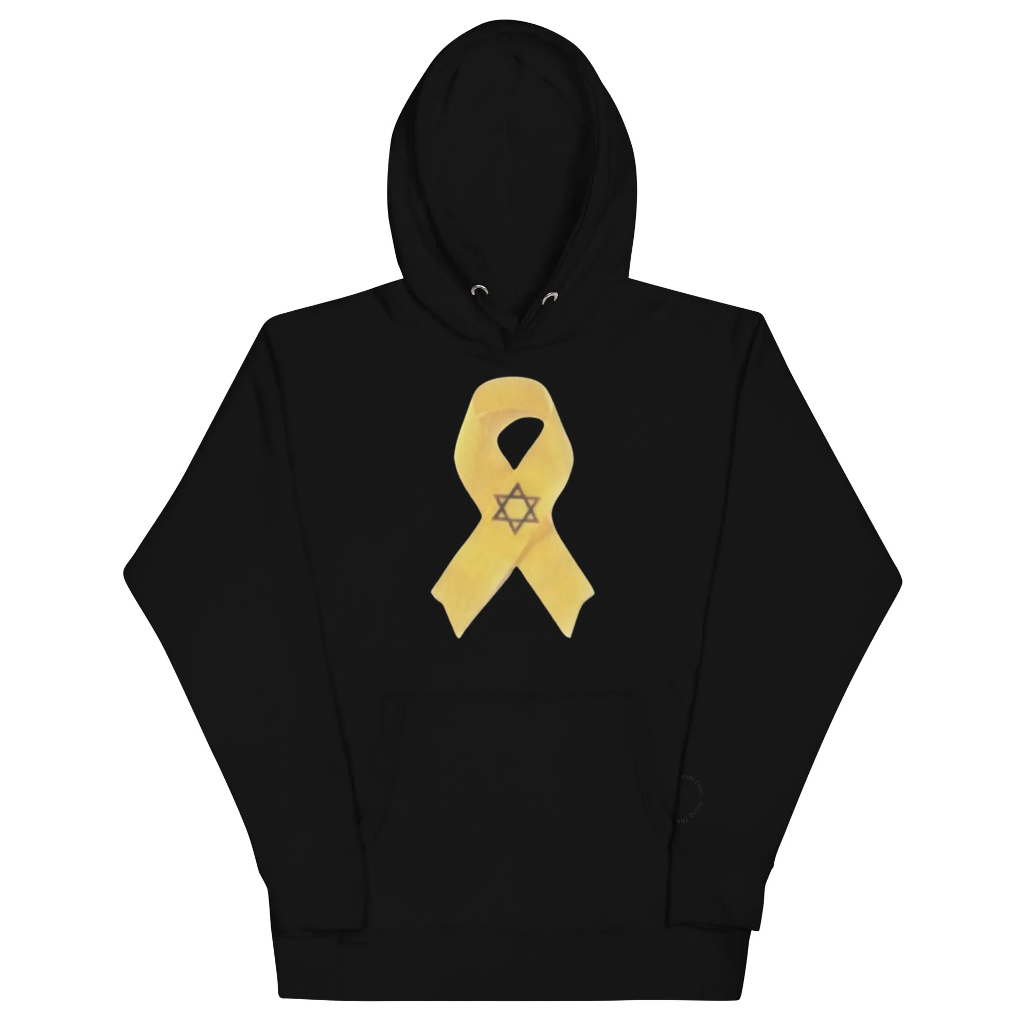 Unisex Hoodie -- Bring Them Home Now Yellow Awareness Ribbon