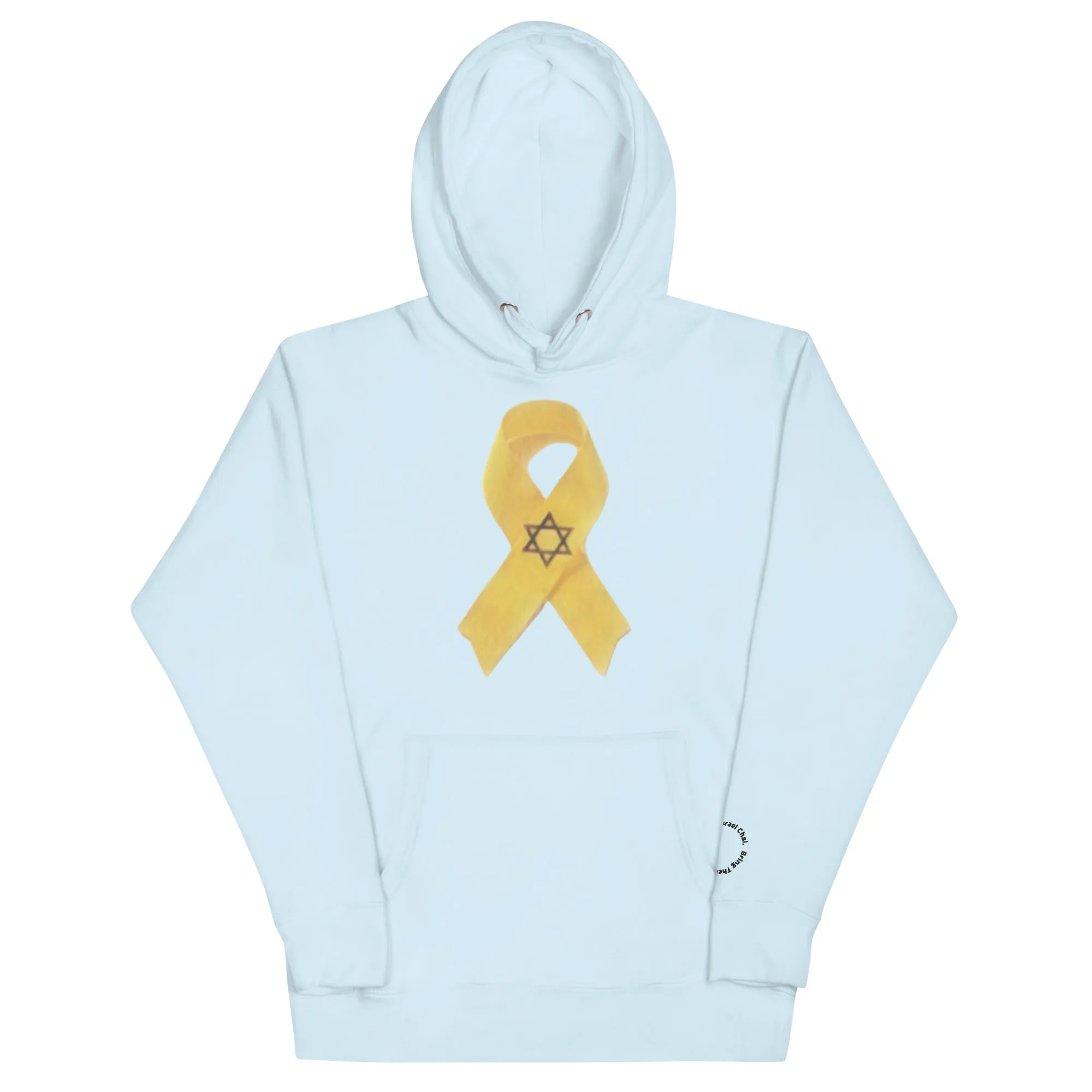 Unisex Hoodie -- Bring Them Home Now Yellow Awareness Ribbon