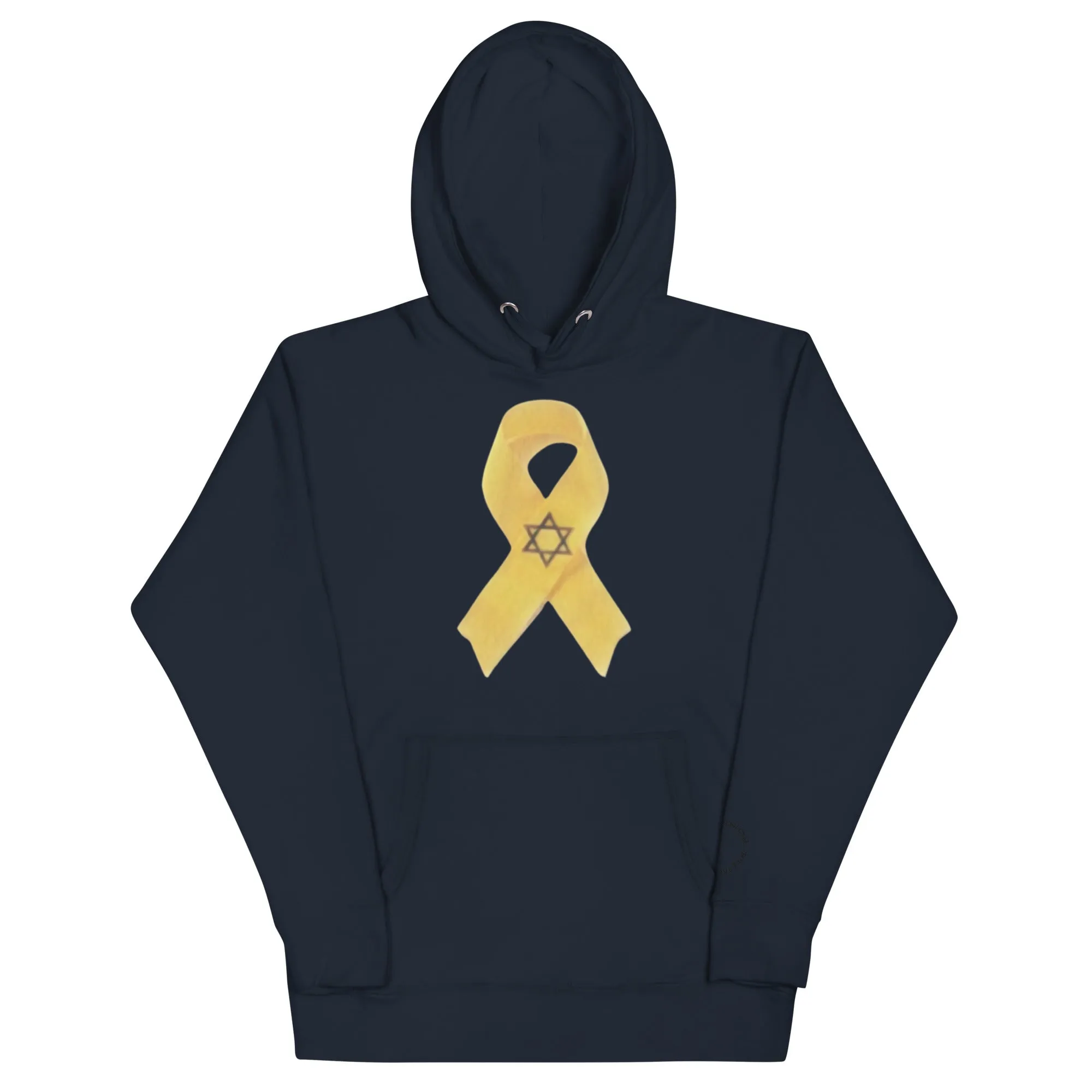 Unisex Hoodie -- Bring Them Home Now Yellow Awareness Ribbon
