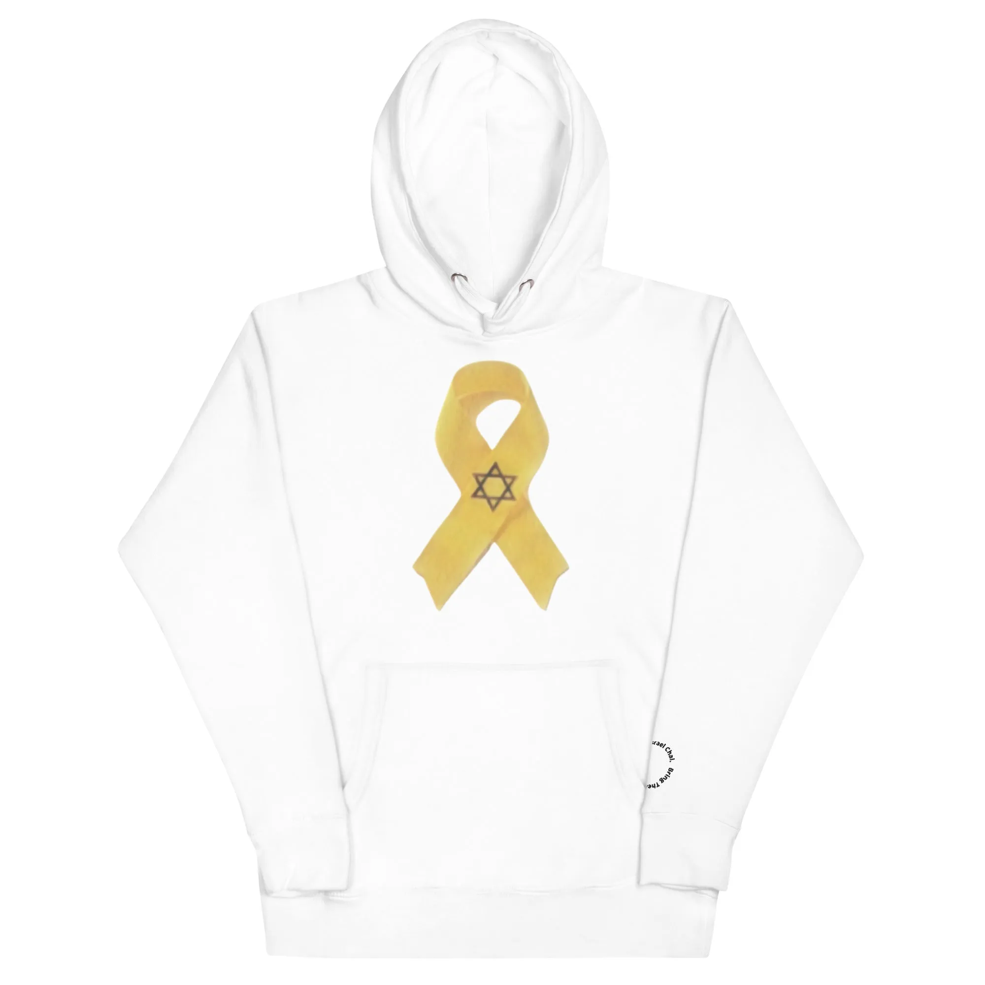 Unisex Hoodie -- Bring Them Home Now Yellow Awareness Ribbon