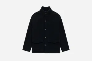 Welding Jacket ~ Black Melton Wool
