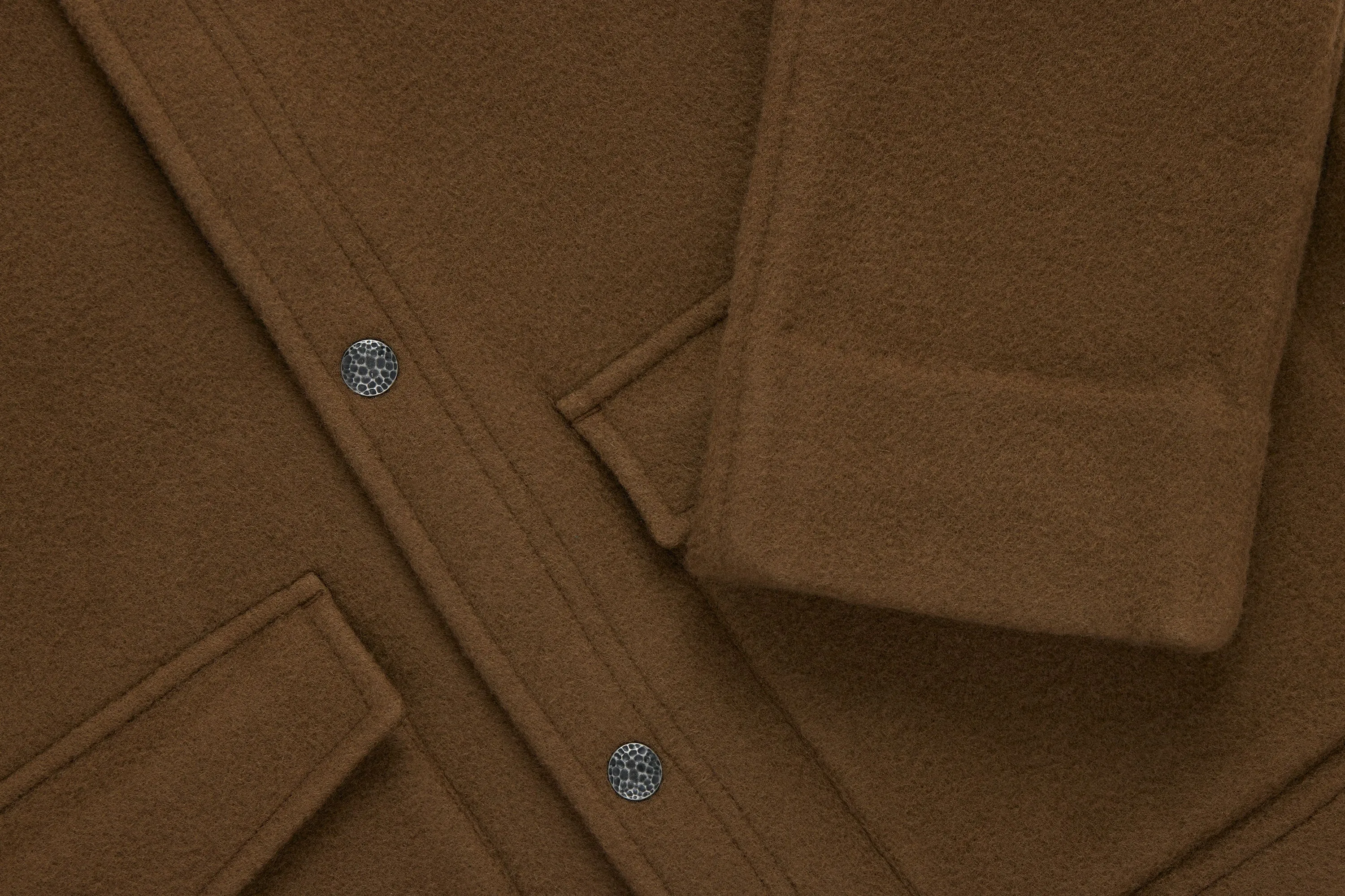 Welding Jacket ~ Tobacco Melton Wool