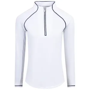 Womens Veronica Quarter Zip Mid Layer Bright White - SS24